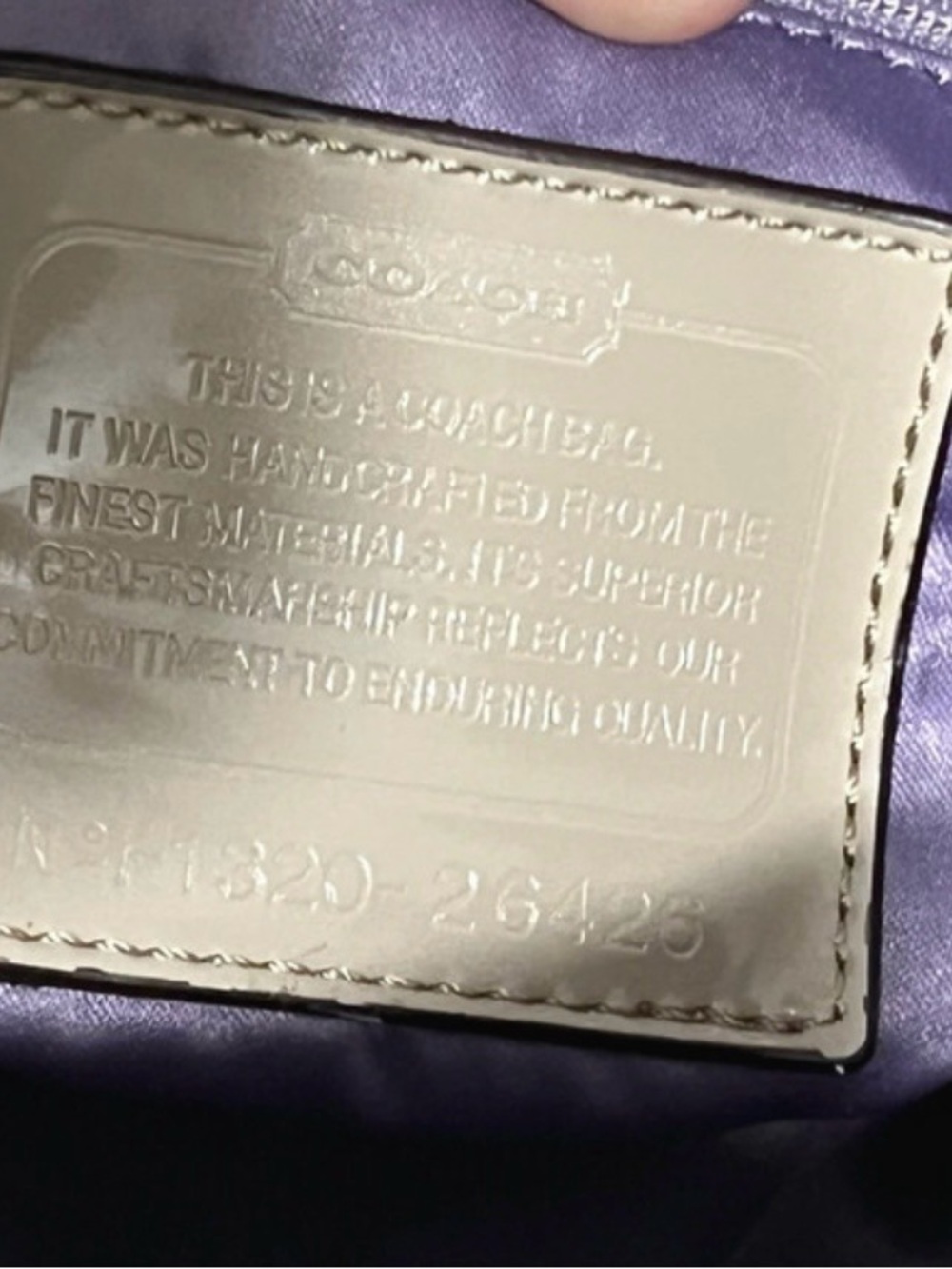 Coach Signature Purse - Picture 4 of 7